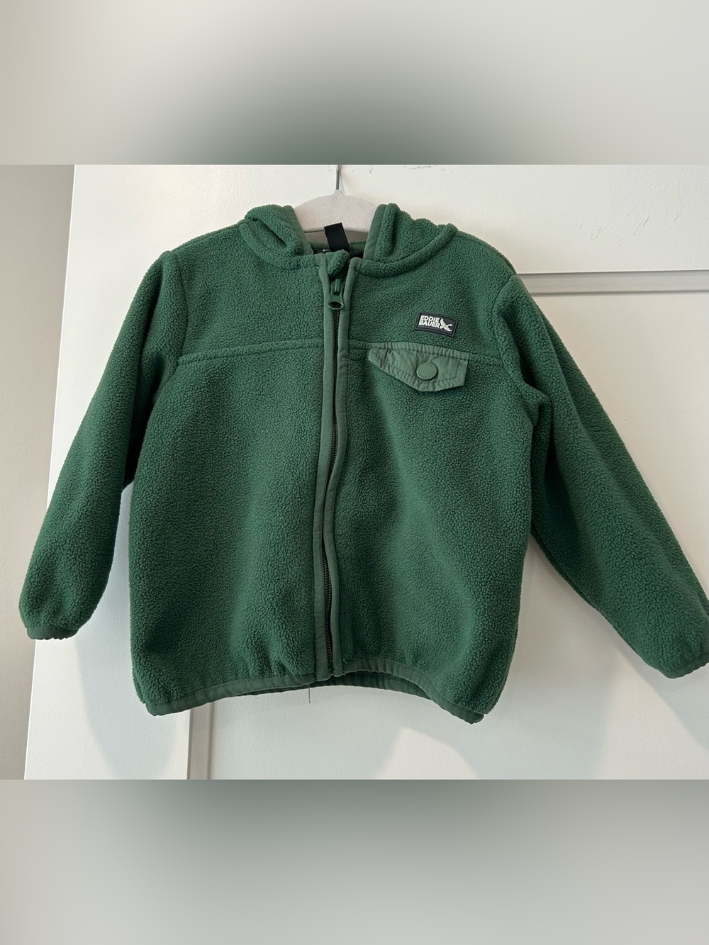 Baby Boy Eddie Bauer Full Zip Hooded Fleece Size 18Mos